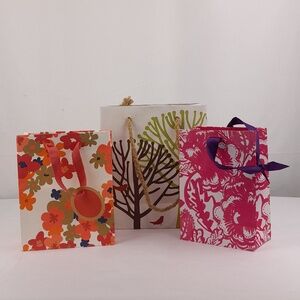Free w/ Any Purchase- 3 Small Nature Inspired Handled Gift Bags